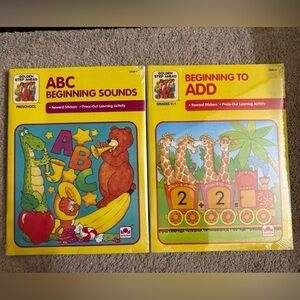 Golden Step Ahead Learning Books Lot ABC Letters Sounds Preschool K-1 NEW